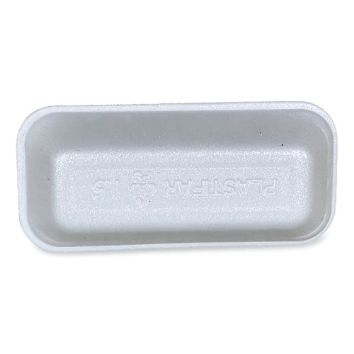Image of GEN Meat Trays, #1.5, 8.38 x 3.94 x 1.1, White, Foam, 1,000/Carton