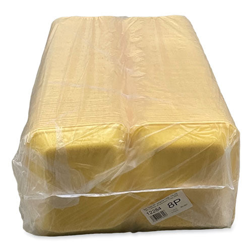 Image of GEN Meat Trays, #8P, 10.8 x 8.82 x 1.5, Yellow, Foam, 200/Carton