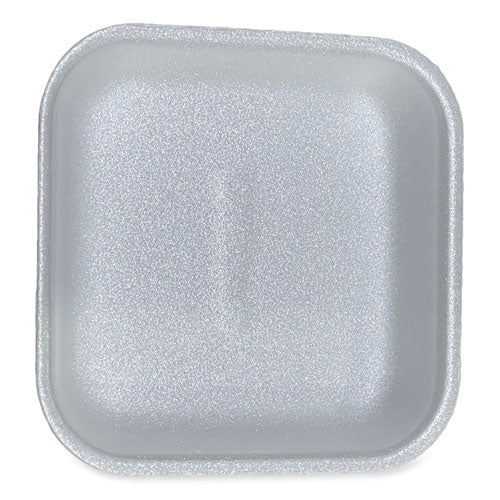 Image of GEN Meat Trays, #1, 5.38 x 5.38 x 1.07, White, Foam, 500/Carton