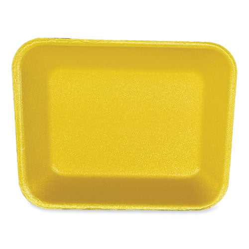 Image of GEN Meat Trays, #8P, 10.8 x 8.82 x 1.5, Yellow, Foam, 200/Carton