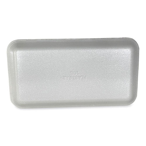Image of GEN Meat Trays, #10S, 10.93 x 5.75 x 0.63, White, Foam, 500/Carton