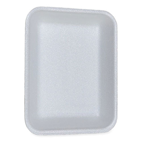 Image of GEN Meat Trays, #3P, 8.7 x 6.6 x 1.1, White, Foam, 400/Carton