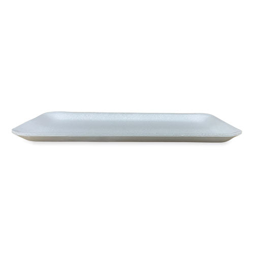 Image of GEN Meat Trays, #10S, 10.93 x 5.75 x 0.63, White, Foam, 500/Carton
