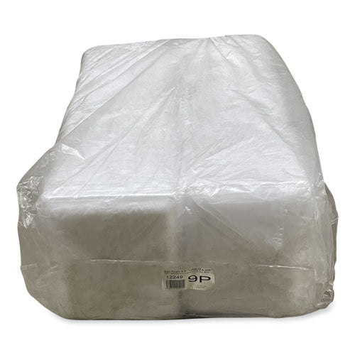 Image of GEN Meat Trays, #9P, 12.25 x 9.25 x 0.62, White, Foam, 200/Carton
