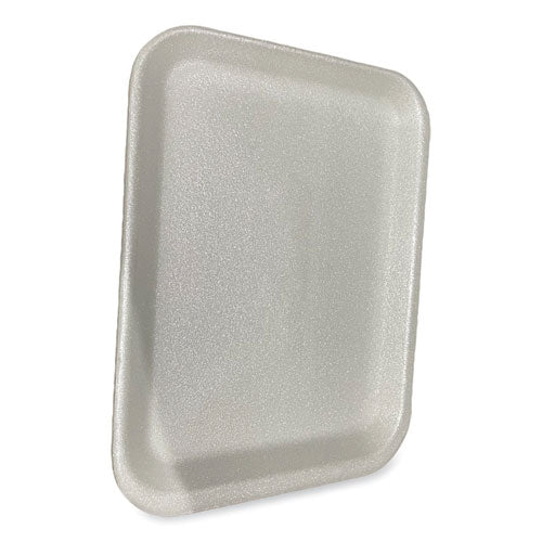 Image of GEN Meat Trays, #4S, 9.5 x 7.25 x 0.5, White, Foam, 500/Carton