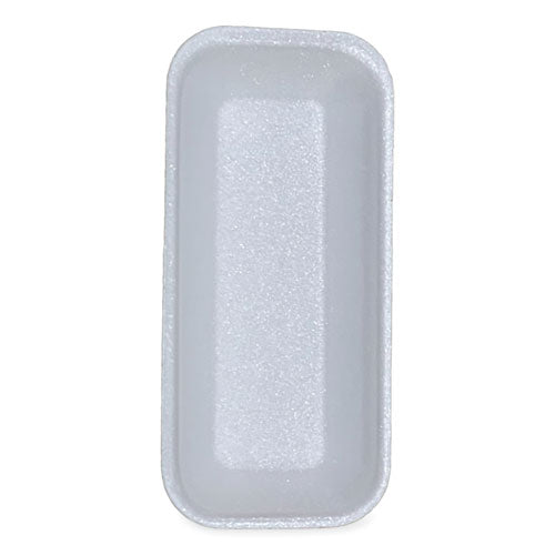 Image of GEN Meat Trays, #1.5, 8.38 x 3.94 x 1.1, White, Foam, 1,000/Carton