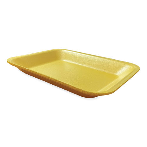 Image of GEN Meat Trays, #8P, 10.8 x 8.82 x 1.5, Yellow, Foam, 200/Carton