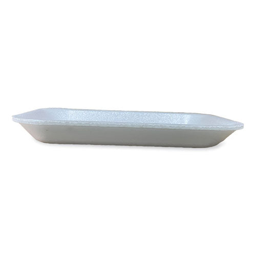 Image of GEN Meat Trays, #2, 8.5 x 6.03 x 1.11, White, Foam, 500/Carton