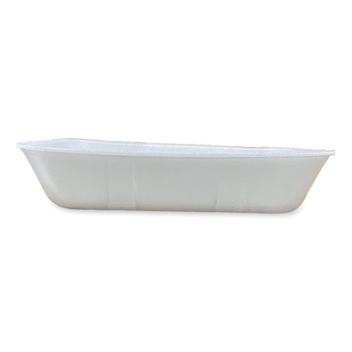 Image of GEN Meat Trays, #20K, 12 x 8.7 x 2.45, White, Foam, 125/Carton