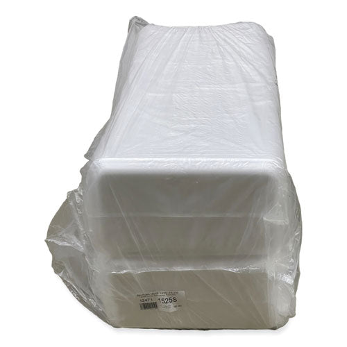Image of GEN Meat Trays, #1525, 14.5 x 8 x 0.75, White, Foam, 250/Carton