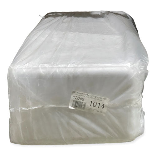 Image of GEN Meat Trays, 13.81 x 9.25 x 0.71, White, Foam, 100/Carton