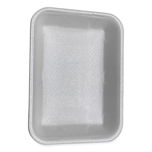 Image of GEN Meat Trays, #4P, 9.5 x 7.19 x 1.2, White, Foam, 500/Carton