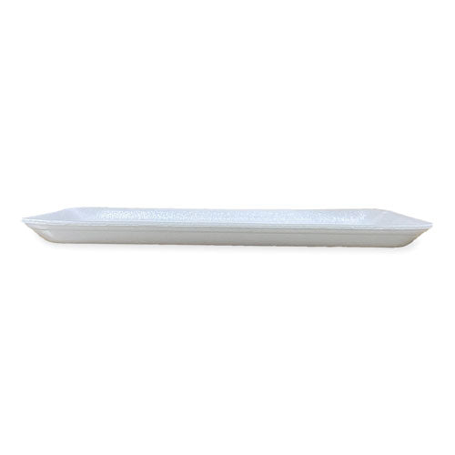 Image of GEN Meat Trays, #1525, 14.5 x 8 x 0.75, White, Foam, 250/Carton