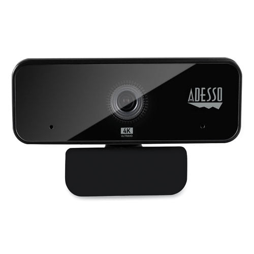 Image of Adesso Cybertrack H6 4k Usb Fixed Focus Webcam With Microphone, 3840 Pixels X 2160 Pixels, 8 Mpixels, Black