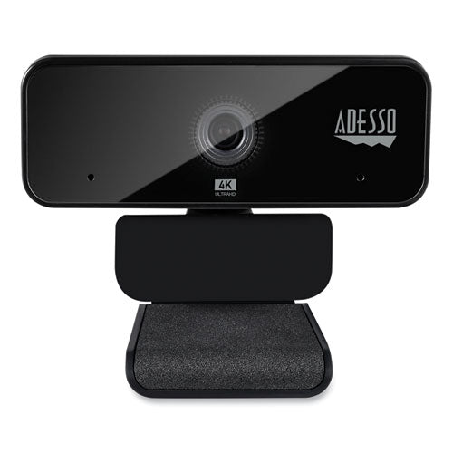 Image of Adesso Cybertrack H6 4k Usb Fixed Focus Webcam With Microphone, 3840 Pixels X 2160 Pixels, 8 Mpixels, Black