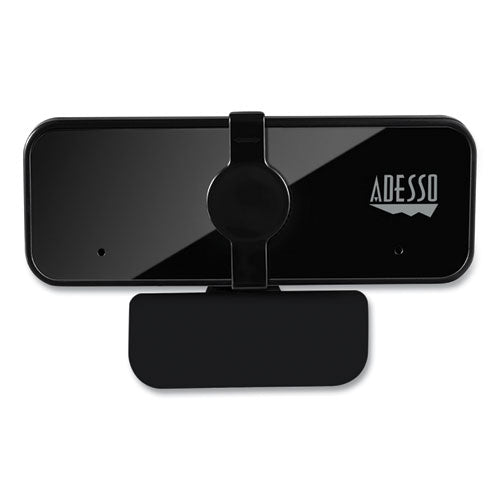 Image of Adesso Cybertrack H6 4k Usb Fixed Focus Webcam With Microphone, 3840 Pixels X 2160 Pixels, 8 Mpixels, Black