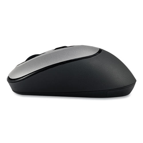Image of Adesso Imouse A10 Antimicrobial Wireless Mouse, 2.4 Ghz Frequency/30 Ft Wireless Range, Left/right Hand Use, Black/silver