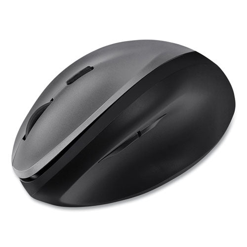 Image of Adesso Imouse A20 Antimicrobial Vertical Wireless Mouse, 2.4 Ghz Frequency/33 Ft Wireless Range, Right Hand Use, Black/granite