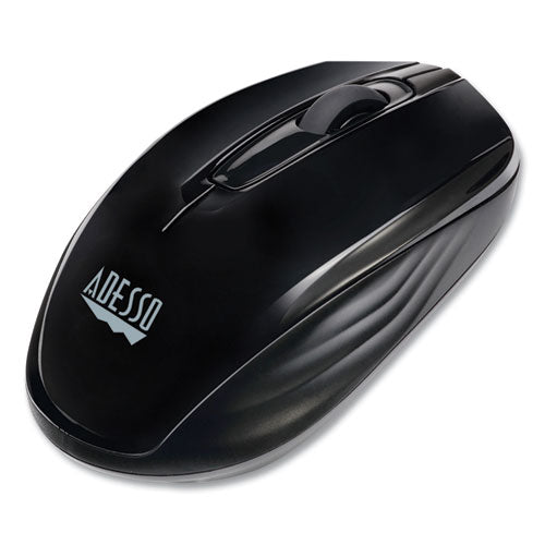 Image of Adesso Imouse S50 Wireless Mini Mouse, 2.4 Ghz Frequency/33 Ft Wireless Range, Left/right Hand Use, Black