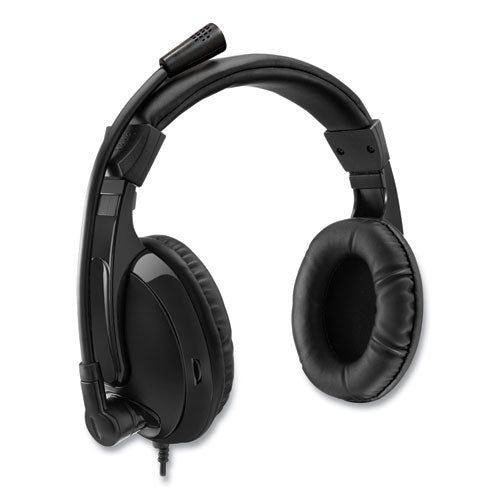 Image of Adesso Xtream H5 Binaural Over The Head Multimedia Headset with Mic, Black