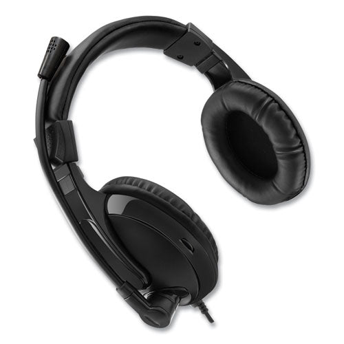 Image of Adesso Xtream H5 Binaural Over The Head Multimedia Headset with Mic, Black