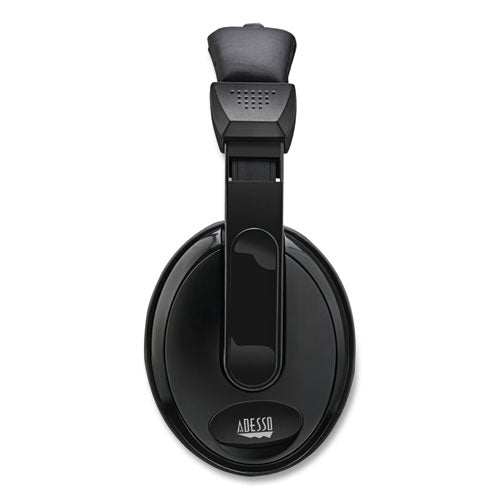 Image of Adesso Xtream H5 Binaural Over The Head Multimedia Headset with Mic, Black