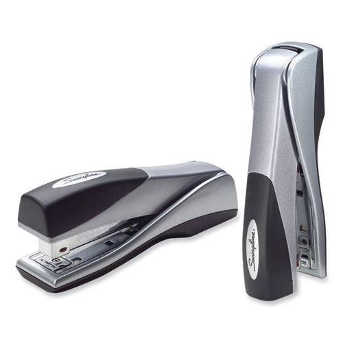 Image of Swingline® Optima Grip Full Strip Stapler, 25-Sheet Capacity, Silver