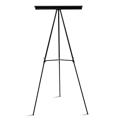 Image of MasterVision® Telescoping Tripod Display Easel, Adjusts 35" To 64" High, Metal, Black