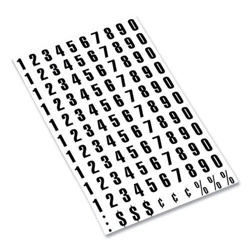 Image of MasterVision® Heavy-Duty Board Magnets, Numbers, 0.75" Tall, Black Characters, 109 Pieces
