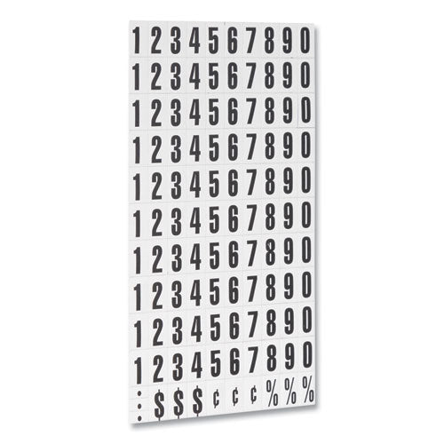 Image of MasterVision® Heavy-Duty Board Magnets, Numbers, 0.75" Tall, Black Characters, 109 Pieces