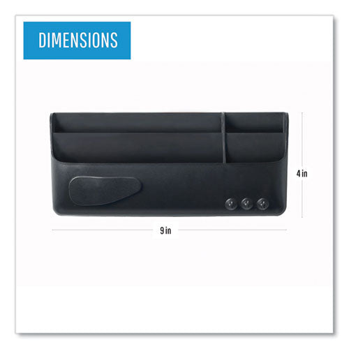 Image of MasterVision® Magnetic SmartBox Organizer, 9" x 4" x 4", Black