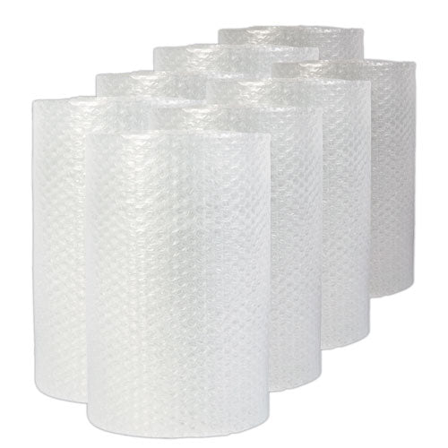 Image of Universal® Bubble Packaging, 0.19" Thick, 12" x 200 ft, Perforated Every 12", Clear, 8/Carton