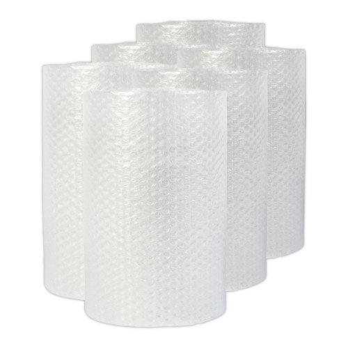 Image of Universal® Bubble Packaging, 0.5" Thick, 12" x 30 ft, Perforated Every 12", Clear, 6/Carton