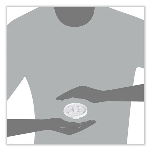 Image of Dart® Lift n' Lock Plastic Hot Cup Lids, Fits 8 oz Hot Cups, White, 1,000/Carton