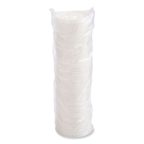 Image of Dart® Lift n' Lock Plastic Hot Cup Lids, Fits 8 oz Hot Cups, White, 1,000/Carton