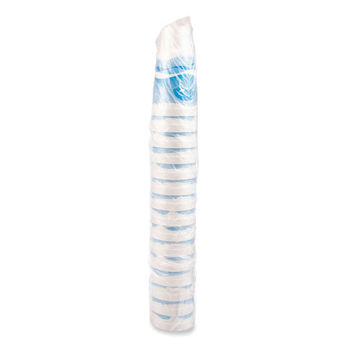 Image of Dart® Horizon Hot/Cold Foam Drinking Cups, 44 oz, White/Ocean Blue, 15/Bag, 20 Bags/Carton