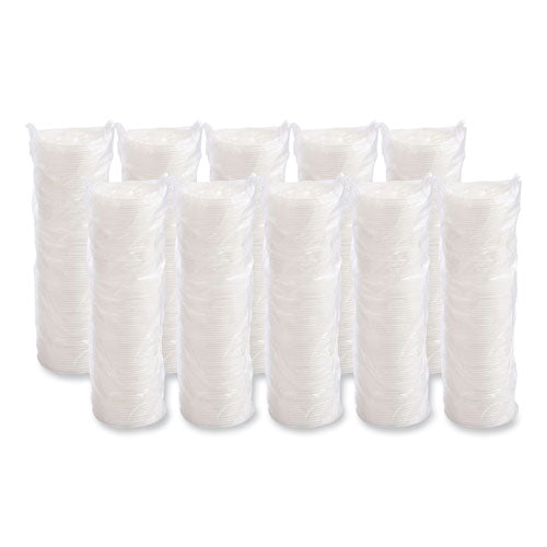 Image of Dart® Lift n' Lock Plastic Hot Cup Lids, Fits 8 oz Hot Cups, White, 1,000/Carton