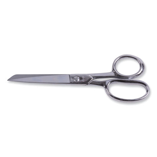 Image of Clauss® Hot Forged Carbon Steel Shears, 8" Long, 3.88" Cut Length, Straight Nickel Handle