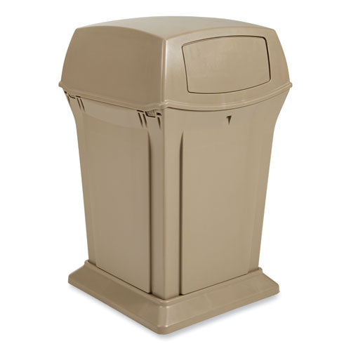 Image of Rubbermaid® Commercial Ranger Fire-Safe Container, 35 gal, Structural Foam, Beige
