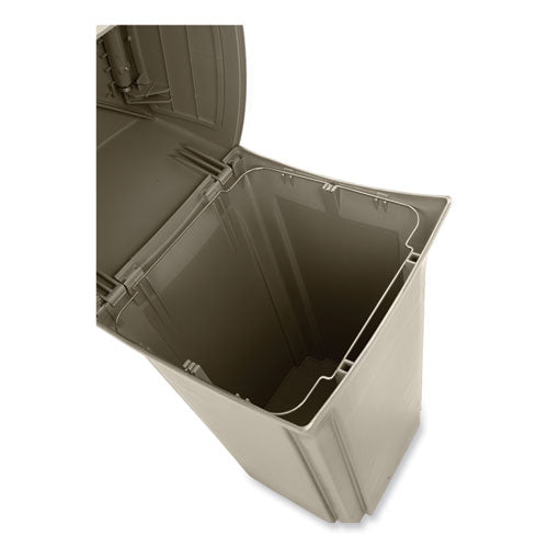 Image of Rubbermaid® Commercial Ranger Fire-Safe Container, Two Doors, 45 gal, Structural Foam, Beige