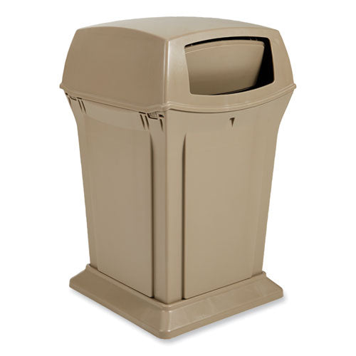 Image of Rubbermaid® Commercial Ranger Fire-Safe Container, 35 gal, Structural Foam, Beige