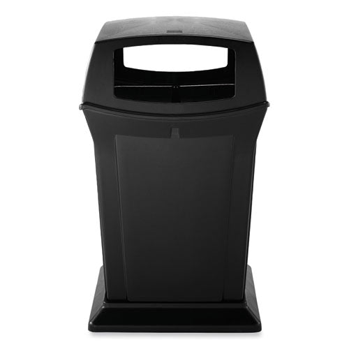 Image of Rubbermaid® Commercial Ranger Fire-Safe Container, 45 gal, Structural Foam, Black