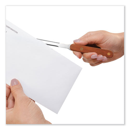 Image of Westcott® Hand Letter Opener with Wood Handle, 9"