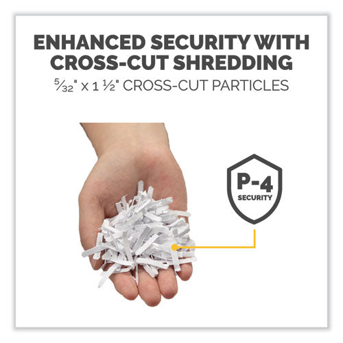 Image of Fellowes® Powershred 225ci 100% Jam Proof Cross-Cut Shredder, 22 Manual Sheet Capacity
