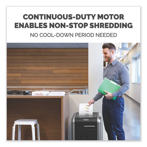 Image of Fellowes® Powershred 225ci 100% Jam Proof Cross-Cut Shredder, 22 Manual Sheet Capacity
