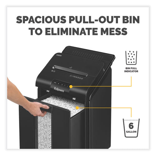 Image of Fellowes® Automax 100m Auto Feed Micro-Cut Shredder, 100 Auto/10 Manual Sheet Capacity