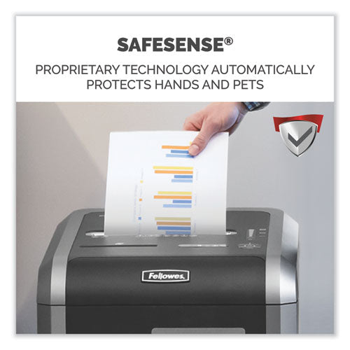 Image of Fellowes® Powershred 225ci 100% Jam Proof Cross-Cut Shredder, 22 Manual Sheet Capacity