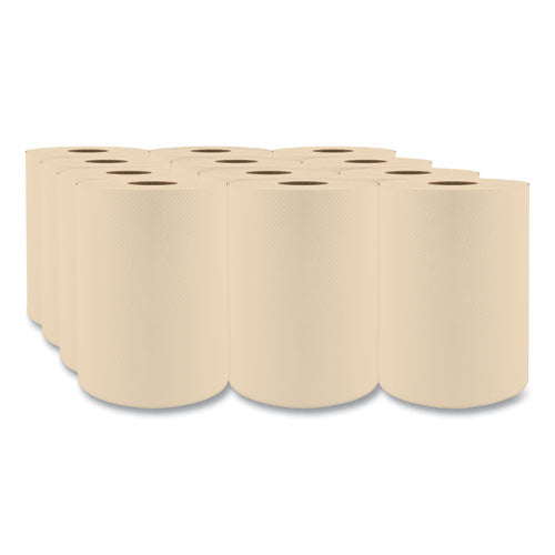 Image of Cascades PRO Select Hardwound Roll Towels, 1-Ply, 7.88" X 350 Ft, Natural, 12 Rolls/carton