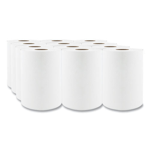 Image of Cascades PRO Select Roll Paper Towels, 1-Ply, 7.88" X 350 Ft, White, 12 Rolls/carton