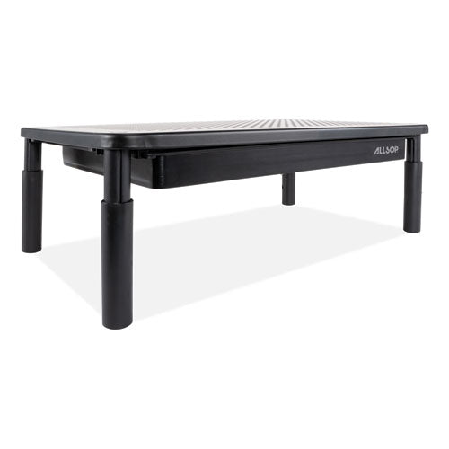 Image of Allsop® Metal Art Tri Level Stand, For 27" Monitors, 14.5" X 9.25" X 4.13" To 5.75", Black, Supports 30 Lb